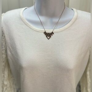 House of Harlow 1960 Gold Geometric Necklace